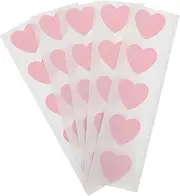 HONMEET Cute Heart-shaped Waterproof Band 25 Pack Breathable Small Patches for Face Fingertips for First Aid Kit
