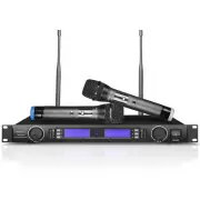Technical Pro UHF Selectable Channel Dual Wireless Microphone System w/ Mic Set