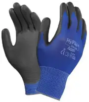 Ansell HyFlex NYLON POLYURETHANE-COATED GLOVES 12-Pairs Blue- Size 9 Or 10
