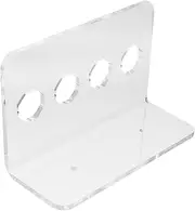 OSOLADY Wall Mounted Acrylic Scissor Holder Rack Slot Organizer for Hairdressers and Barbers Durable Design for Professional Salon Use Finish for Modern Aesthetics