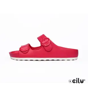 CCILU 經典雙帶防水拖鞋-女款-302308150紅色