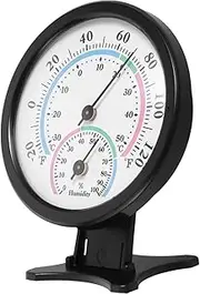 Sturdy Greenhouse Mini Thermometer Analog Hygrometer for Home Office Sauna Use