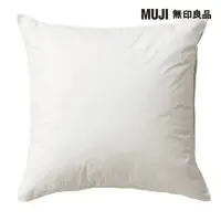 在飛比找momo購物網優惠-【MUJI 無印良品】羽毛抱枕/43x43