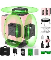 Laser Level - Paowafol Laser Level 360 Self Leveling Green Laser