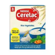 Nestlé Cerelac Baby Cereal with Milk Rice Vegetables From 8-12 Months
