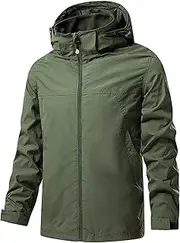 [DGHM-JLMY] Men Sport Outdoor Waterproof Hooded Jacket Soft Shell Hooded Military Tactical Jacket Ski Jacket Warm Winter Coat
