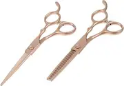 2pcs Hairdressing Scissors Set Professional Hair Cutting and Thinning Shears for Barbers Lightweight Design for All Hair Types Durable and Easy to Use