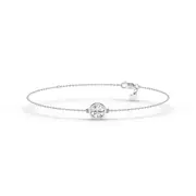 Bevilles Mirage Station Bracelet with 1/2ct of Laboratory Grown Diamonds in Sterling Silver and