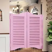 Solid Wood Saloon Swing Door for Cafe Cowboy Style Partition Door with Auto Close Feature Ideal for Bar Kitchen and Home Decoration Includes Hinges