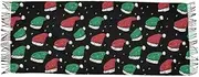 [AIXIWAWA] Women's Pashminas Scarf Christmas Hats Print, Shawls Wrap Lightwight with Tassel for Evening Dress Dinner Party, Multicolor