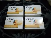 DOVE GLOWING ~ MANGO & ALMOND BUTTER MOISTURIZING CREAM BAR SOAP 4 PACK