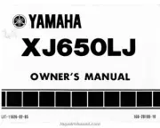 1982 Yamaha XJ650LJ Seca Turbo Owners Manual
