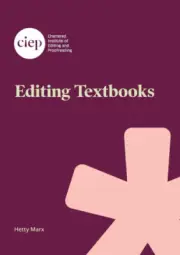 Editing Textbooks by Marx, Hetty [Paperback, 60 pages]