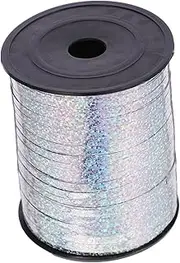 Baluue 1 Roll Metallic Balloon String Ribbon Decorative Wrapping Ribbon for Present Wrapping DIY Crafts Bouquet and Floral Decorations Lightweight Durable Crafting