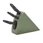 Wiltshire Staysharp Stainless Steel Triple Rivet Radius Knife Block Set Sage