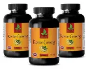 Testosterone Booster - Korean Ginseng Extract 350mg - Immune System Support - 3B