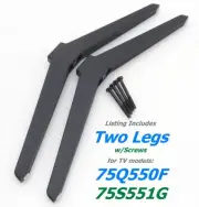 New TCL 75Q550F 75S551G Stand Legs w/Screws