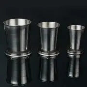 Steel Portable Outdoor Travel Folding Collapsible Telescopic Cup V6D7 Hot