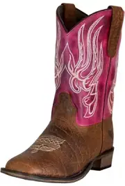 TuffRider 30221 Youth Childs Arches Square Toe Western Boot Size 1 NEW IN BOX