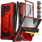 For Galaxy Z Fold 6 Case With Kickstand Pencil Holder, Screen Protector Cover