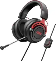 NEW AOC GH300 USB Gaming Headset RGB LED Detachable Microphone 7.1 Stereo