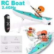 2.4Ghz RC Racing Boat LED Paddle Remote Control Boat Rechargeable Gift Adult Kid