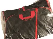 Vintage Benson And Hedges Garment Bag Soft Luggage Lightweight Black Red Zip New