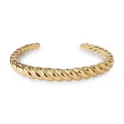 Bevilles Croissant Cuff Bangle in 18kt Gold Plated Sterling Silver