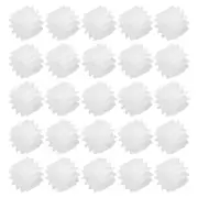 30Pcs Plastic Gears 13 Teeth Plastic Shaft Gears 132AA for RC DIY Robot White