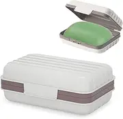 Leakproof Travel Soap Dish with Lid,Travel Soap Containers,Portable Travel Soap Case, Draining Soap Bar Holder for Traveling Camping Outdoor Gym Bathroom Home Tools