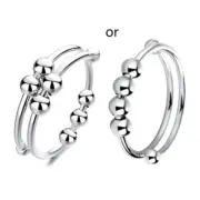 1Piece Stress Relief Stackable Rings Adjustable Open for Worry