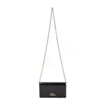 [Chloe] Chloe-Black Calf Leather Iconic Chain Wallet-Donna OS OS
