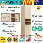Slim Cabinet Tall Cupboard Kitchen Pantry Laundry Storage Bathroom Cabinet Shelf