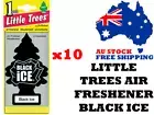 Little Trees Car Air Freshener Black Ice Car Truck Taxi Home Office 10Pcs