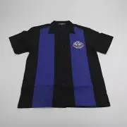 Port Authority Button-Up Men's Black/Blue New without Tags