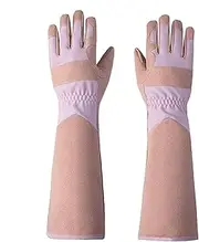 Women Garden Gloves,Thorn Proof Mitten Anti-Scratch Hand Protector - Protective Gear Comfortable Yard Work Mitten for Warehouses Forests Ranches