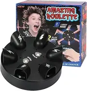 WenffbBou Funny Micro Electric Lie Detector Shock Roulette Party Game The Cogs of Fate Analyzer Game Console Spoof Prank Props Truth Polygraph Party Drinking Game Roulette Shot Toy Game