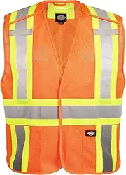 [Dickies] Workwear High-Visibility 5 Point Tear Away Vest, SM Orange