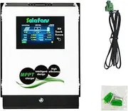 SOLAFANS 48V 50A HD Touch Screen MPPT Solar Charger 12V/24V/36V PV DC150V 2800W Multi-Language Lithium Battery with Bluetooth Applet