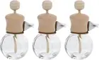 COLLBATH 3Pcs Car Perfume Empty Bottle Aroma Car Bottle Perfume Diffuser Glas...