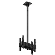 Atdec Back-to-back ceiling mount, single pole, 0.48m rail, tilting angle. Max