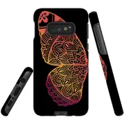 For Samsung Galaxy S10e Case Tough Protective Cover Rose Gold Wing