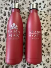 Set Of 2 Grand Hyatt Baha Mar Bahamas Insulated Water Bottles NEW