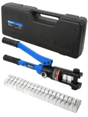 Hydraulic Wire Crimper Battery Lug Terminal Cable Crimping Tool, Crimps 10 AW...