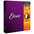 Elixir Phosphor Bronze Acoustic Guitar Strings Custom Light (11-52) SINGLE