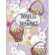 Doodles & Drawings: Easter Bunnies and Baskets Sketchbook For kids Drawing Book Purple 110 Pages