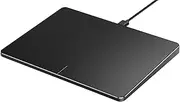 USB Trackpad for Windows 10/11, Large Wired Trackpad Mouse with High Precision Navigation, Ultra Slim Portable Aluminum Touchpad Mouse for Desktop/Laptop (Space Grey)