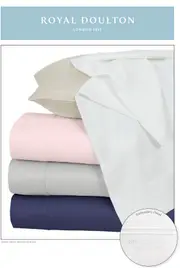 Pink Royal Doulton Cotton King Sheet Set