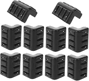 DOITOOL Audio Equipment Corner Guards 10 Pack Plastic Speaker Corners Collision Guards Easy Install Decorative Edge Protectors