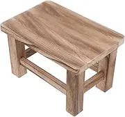 Alipis Solid Wood Stool Small Wooden Step Stool for Boys and Girls Adults Versatile Footrest for Kitchen Bathroom